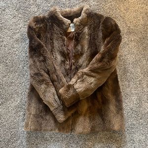 Vintage Custom REAL beaver fur coat